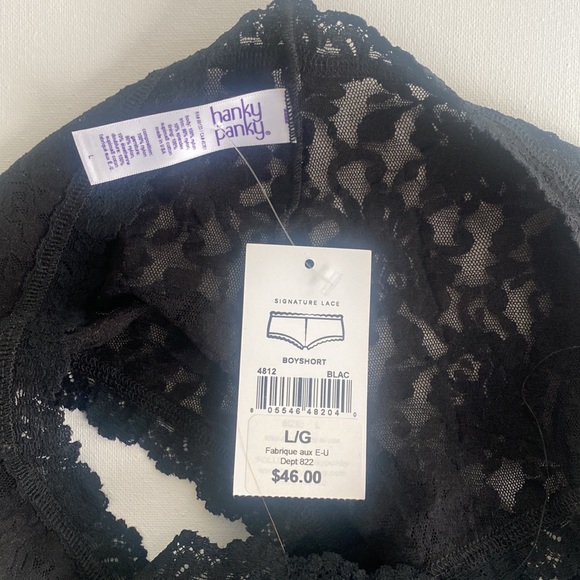 SIGNATURE LACE BOYSHORT BLACK - Picture 6 of 7